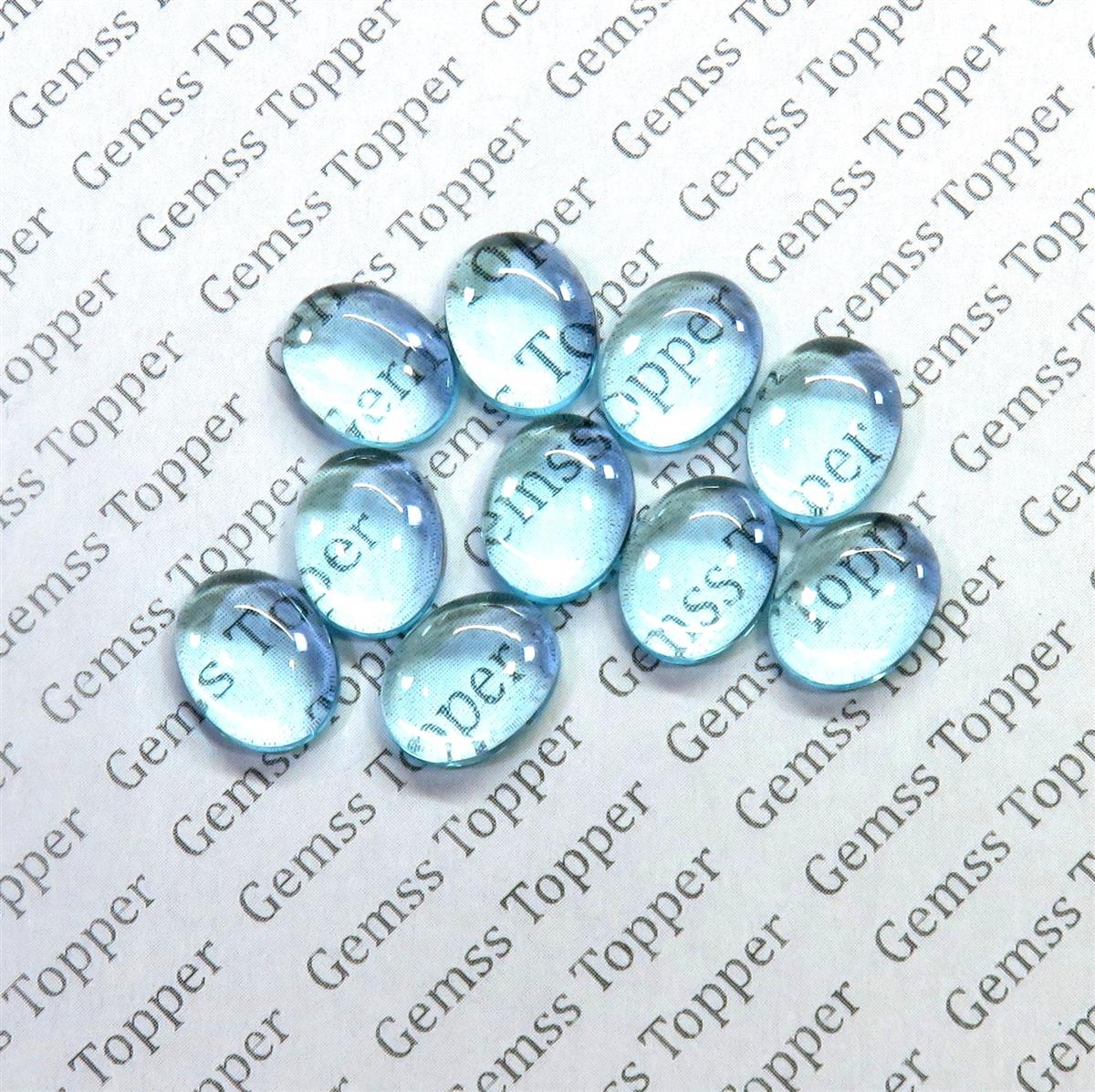 Sky Blue Topaz 7x9 mm Oval Cabochon